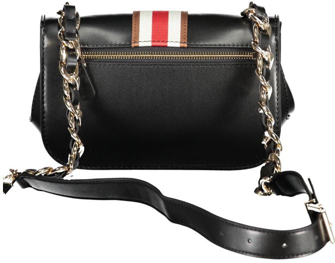 Guess Jeans Nero Poliuretano Women Handbag Zwart