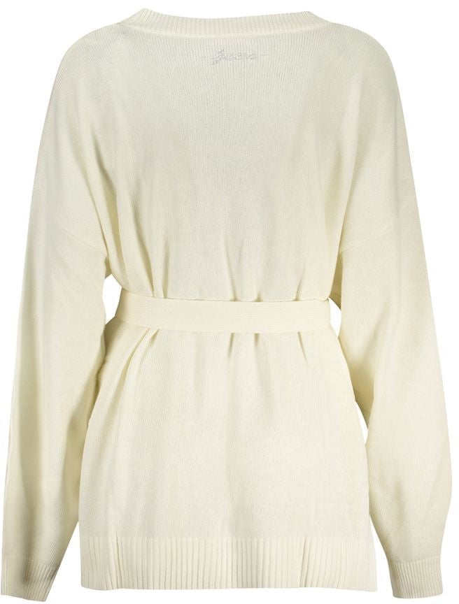 Guess Jeans White Acrylic Women Cardigan Wit