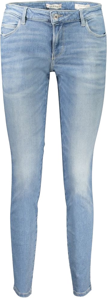Guess Jeans Blue Cotton Women's Skinny Jean Blauw