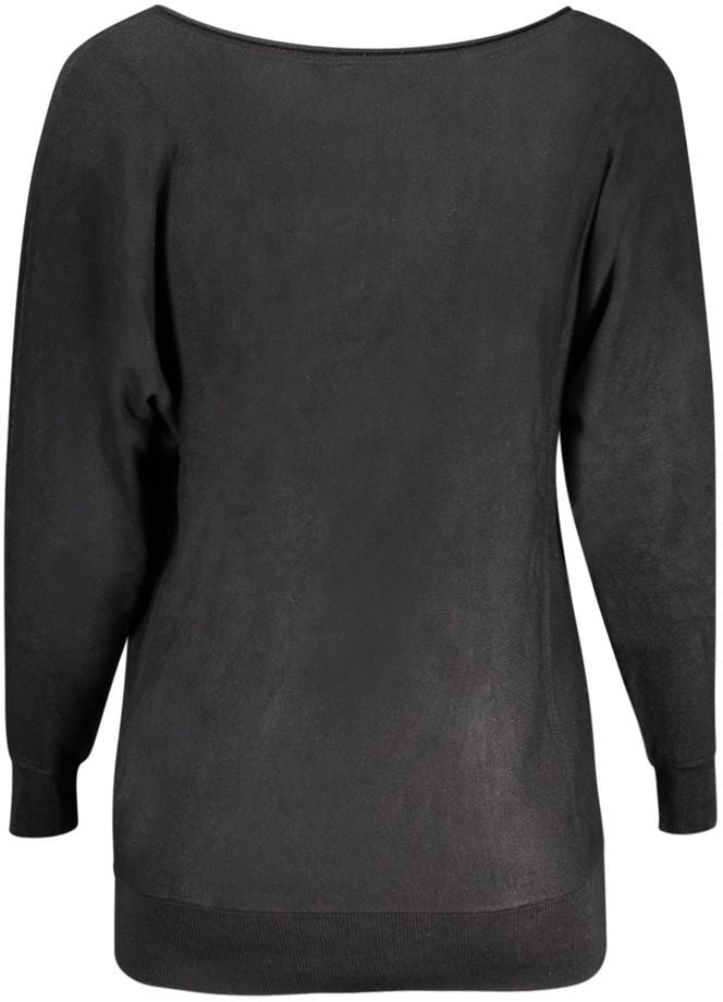 Guess Jeans Black Viscosa Women Sweater Zwart