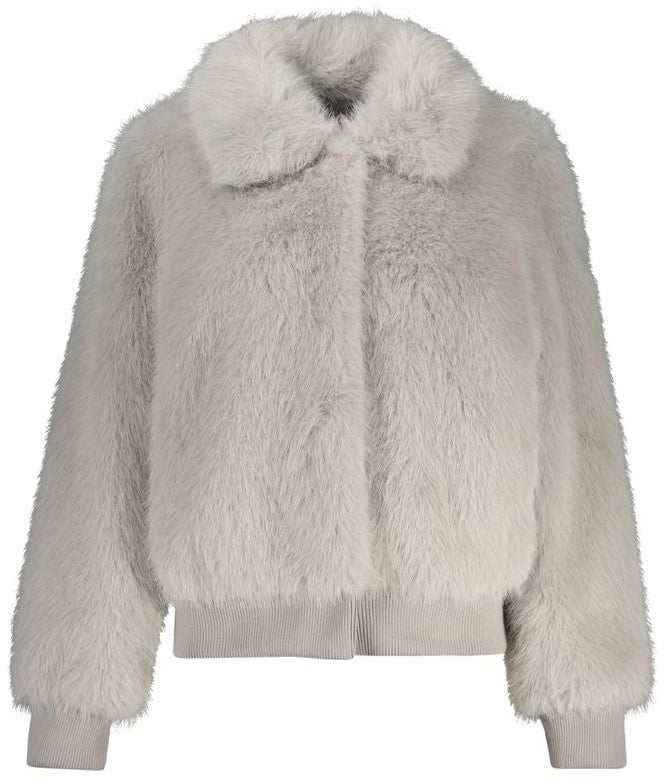 Guess Jeans Grigio Polyester Women Jacket Grijs