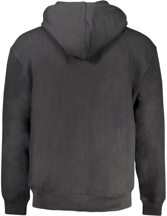 Guess Guess Jeans Black Cotton Men's Sweatshirt Zwart