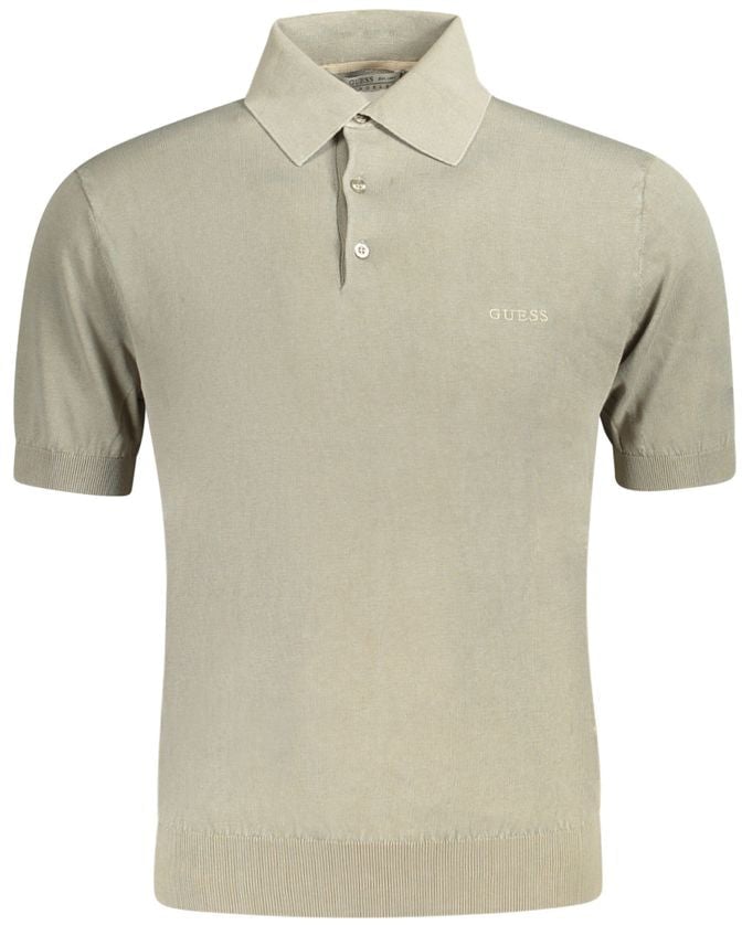 Guess Jeans Verde Cotton Mens Polo Shirt Groen