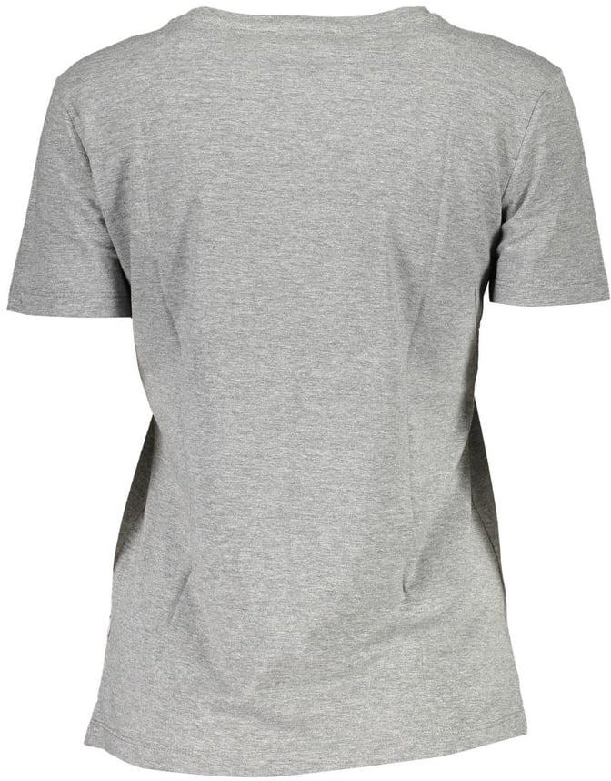 Guess Jeans Gray Cotton Women T-Shirt Grijs