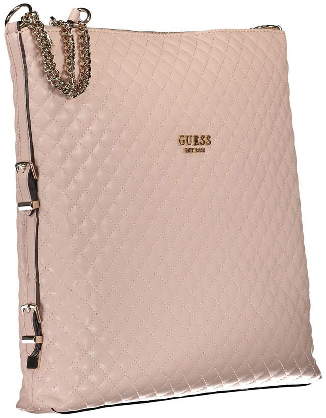 Guess Jeans Rosa Polyurethane Women Handbag Roze