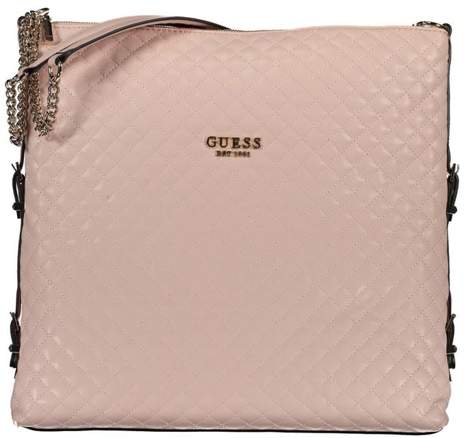 Guess Jeans Rosa Polyurethane Women Handbag Roze