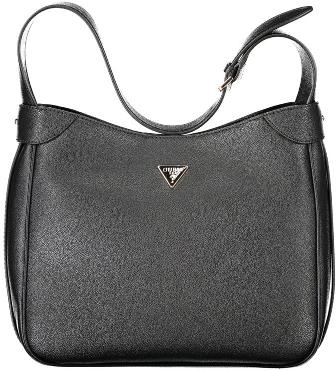 Guess Guess Jeans Black Polyurethane Women Handbag Zwart