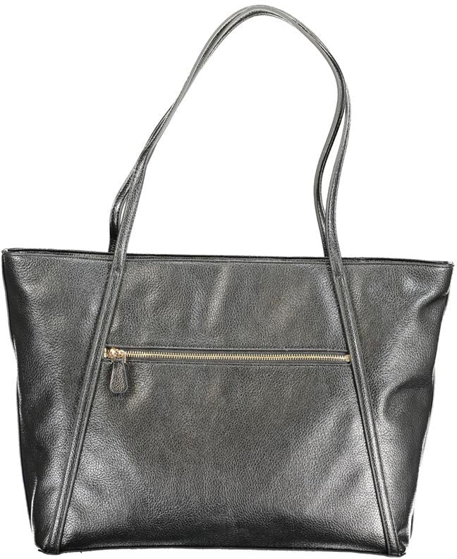 Guess Jeans Black Polyurethane Women Handbag Zwart