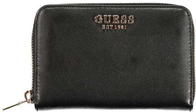 Guess Jeans Nero Poliuretano Women Wallet Zwart