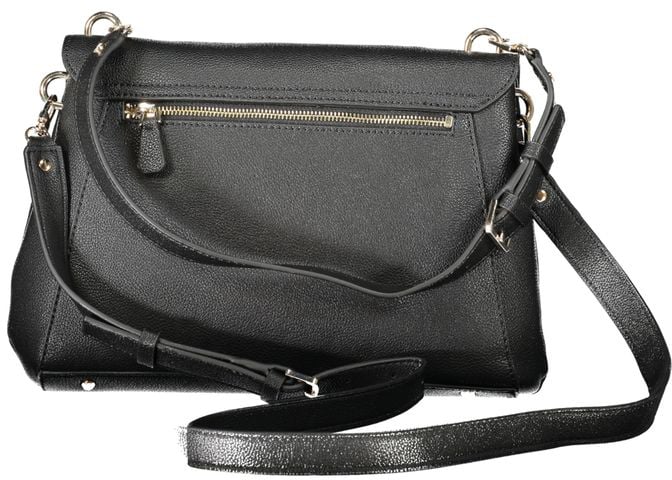 Guess Guess Jeans Black Polyurethane Women's Handbag Zwart