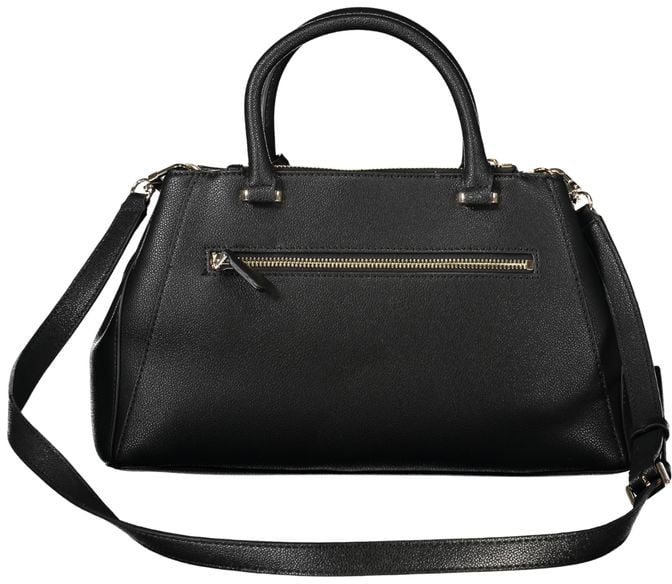 Guess Guess Jeans Black Polyurethane Women Handbag Zwart
