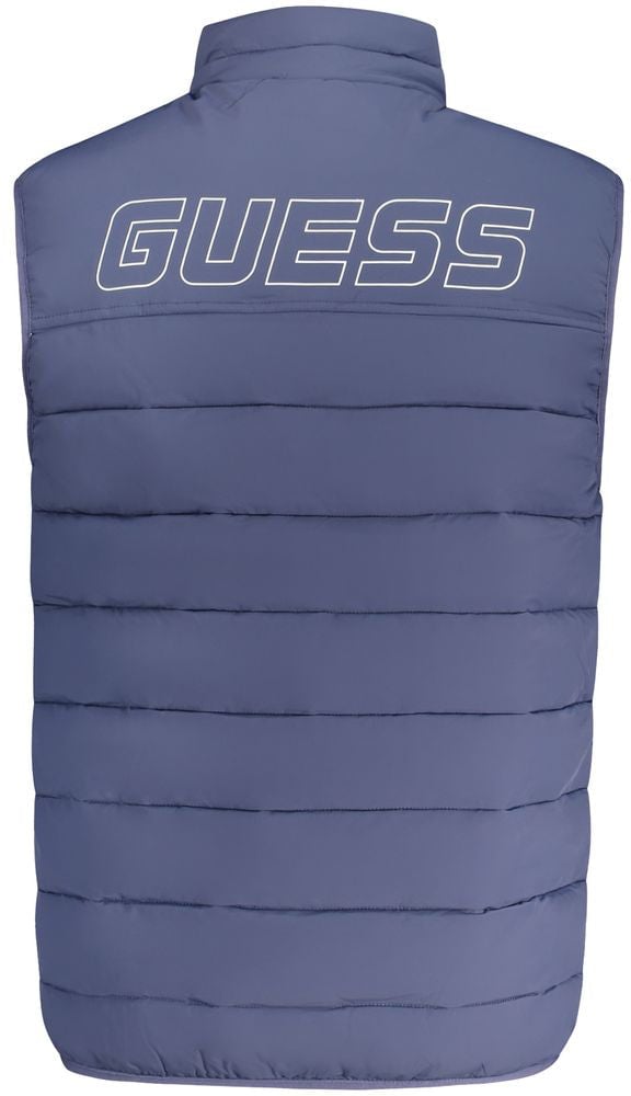 Guess Guess Jeans Blue Spandex Men Jacket Blauw