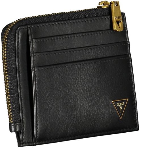 Guess Jeans Nero Leather Men Wallet Zwart