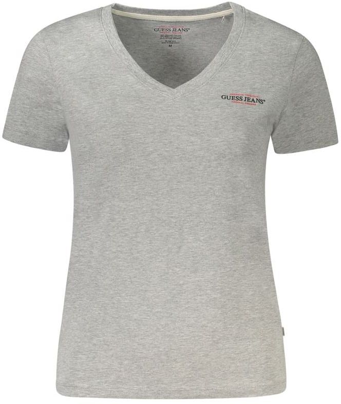 Guess Jeans Grigio Cotton Women T-Shirt Grijs