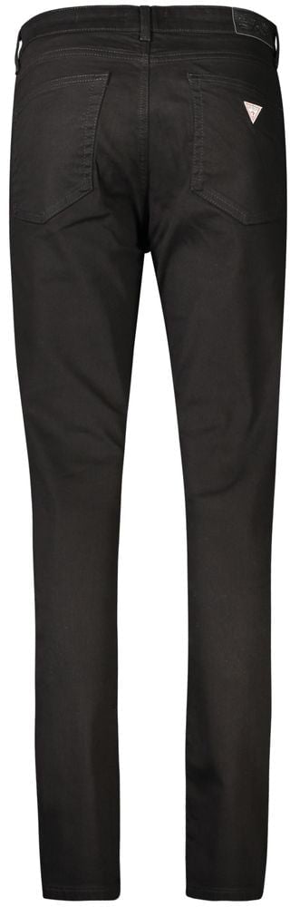 Guess Jeans Nero Cotton Women's Skinny Jean Zwart