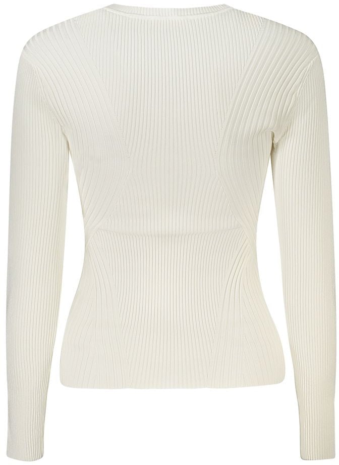 Guess Jeans Bianco Viscosa Women Sweater Wit