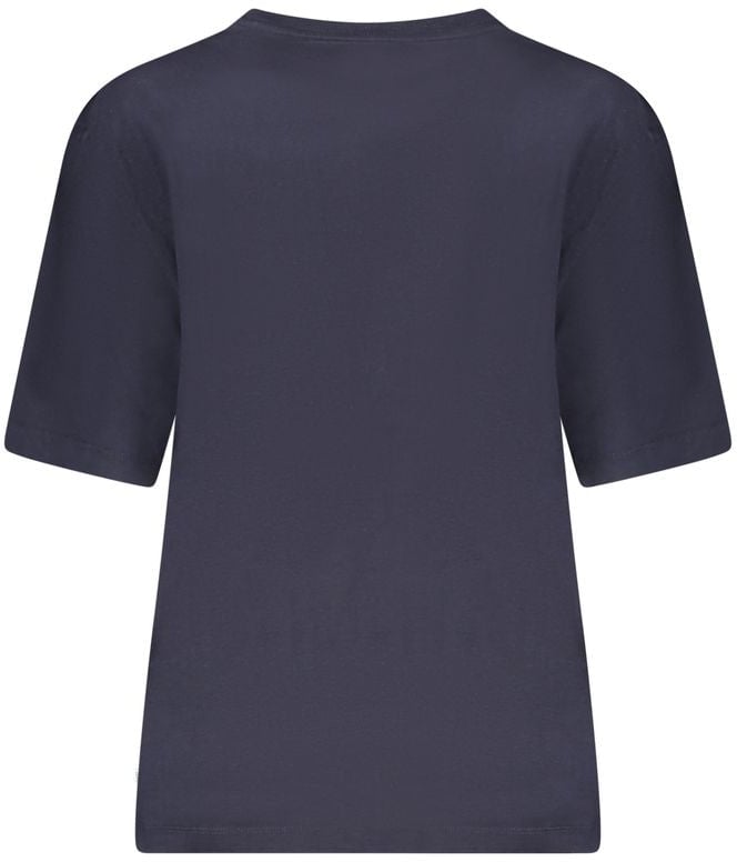 Guess Guess Jeans Blue Organic Cotton Women T-Shirt Blauw