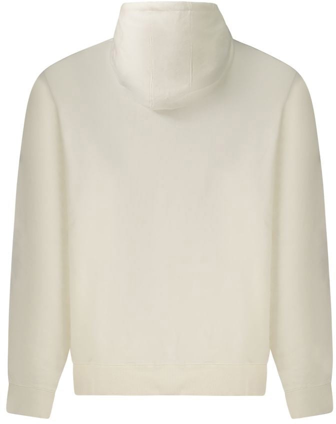 Guess Jeans Bianco Cotton Men's Hoodie Wit
