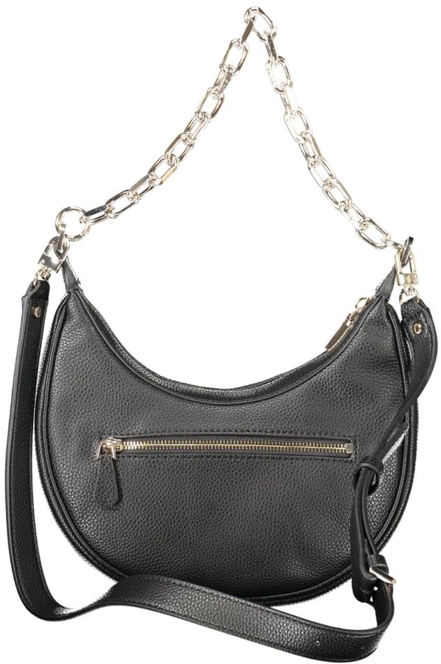 Guess Guess Jeans Black Polyurethane Women's Handbag Zwart