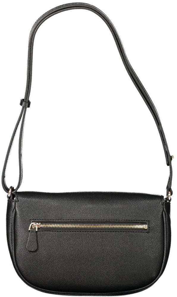 Guess Guess Jeans Black Polyethylene Women Handbag Zwart