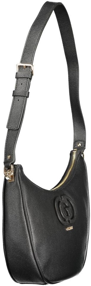 Guess Guess Jeans Nero Poliuretano Women Handbag Zwart
