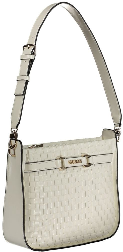 Guess Jeans Bianco Poliuretano Woman Handbag Wit