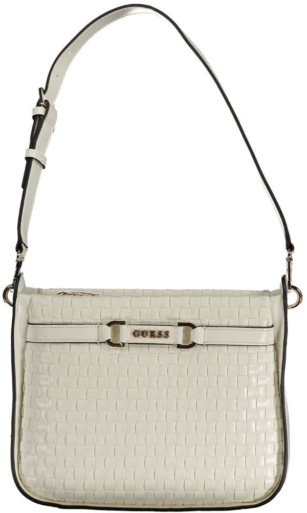Guess Jeans Bianco Poliuretano Woman Handbag Wit