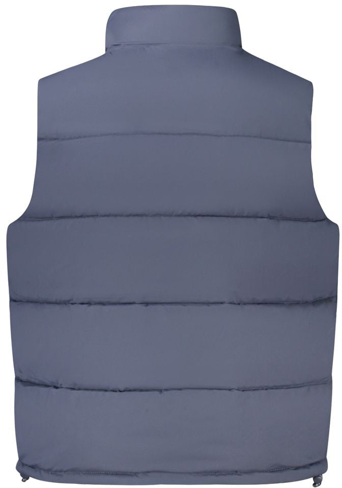 Guess Guess Jeans Blu Polyester Men's Sleeveless Jacket Blauw