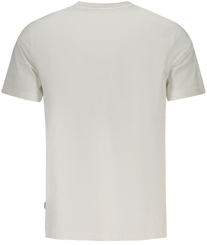 Guess Jeans Bianco Cotton Men T-Shirt Beige