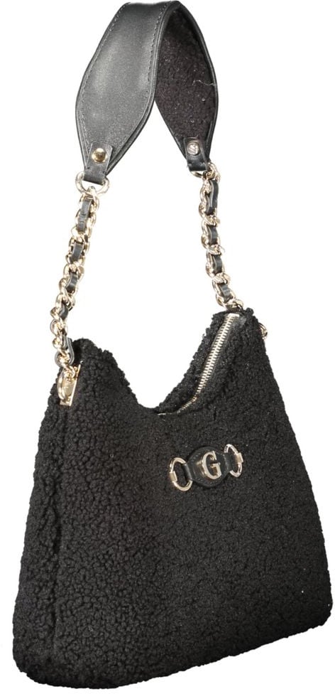 Guess Guess Jeans Nero Polyester Women Handbag Zwart