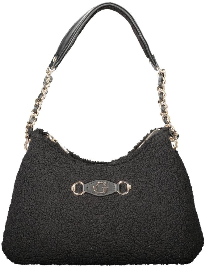 Guess Guess Jeans Nero Polyester Women Handbag Zwart