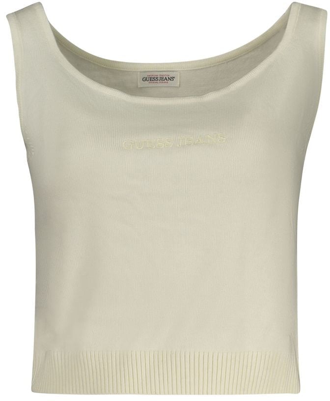 Guess Jeans Bianco Poliestere Women Shirt Wit