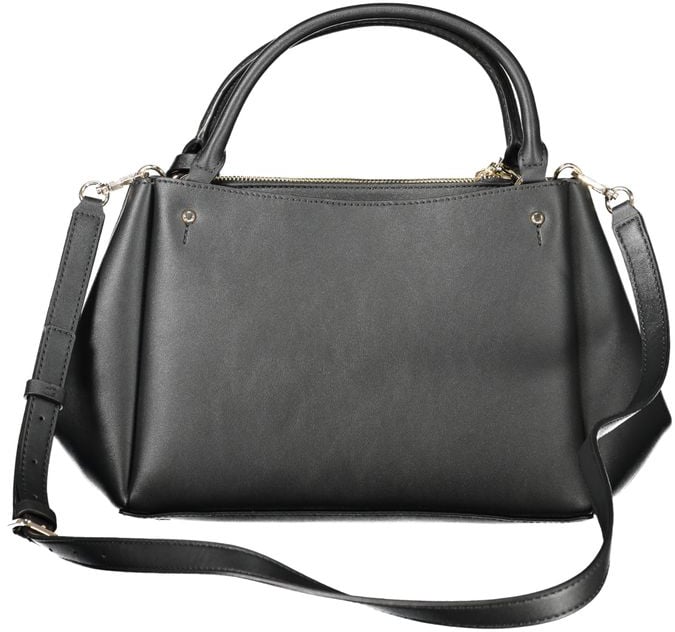 Guess Guess Jeans Nero Poliuretano Women Handbag Zwart