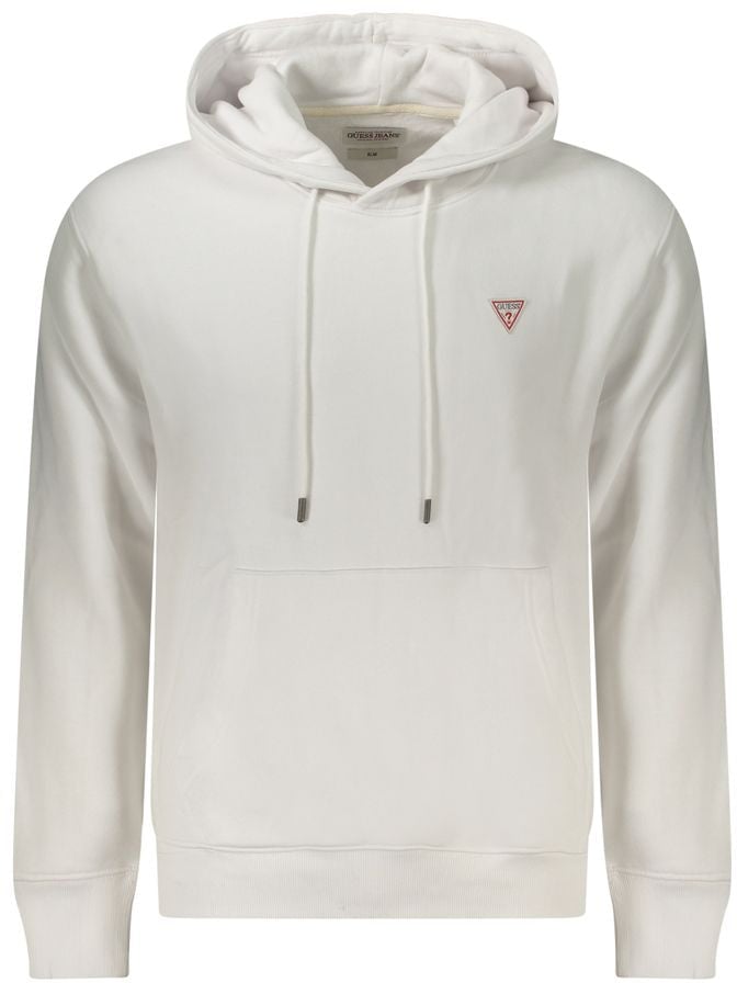 Guess Jeans White Organic Cotton Men Sweatshirt Wit