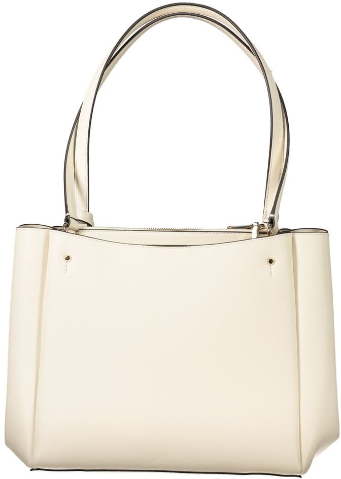 Guess Jeans Bianco Polyurethane Women Handbag Zilver