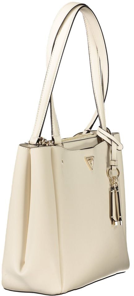 Guess Jeans Bianco Polyurethane Women Handbag Zilver