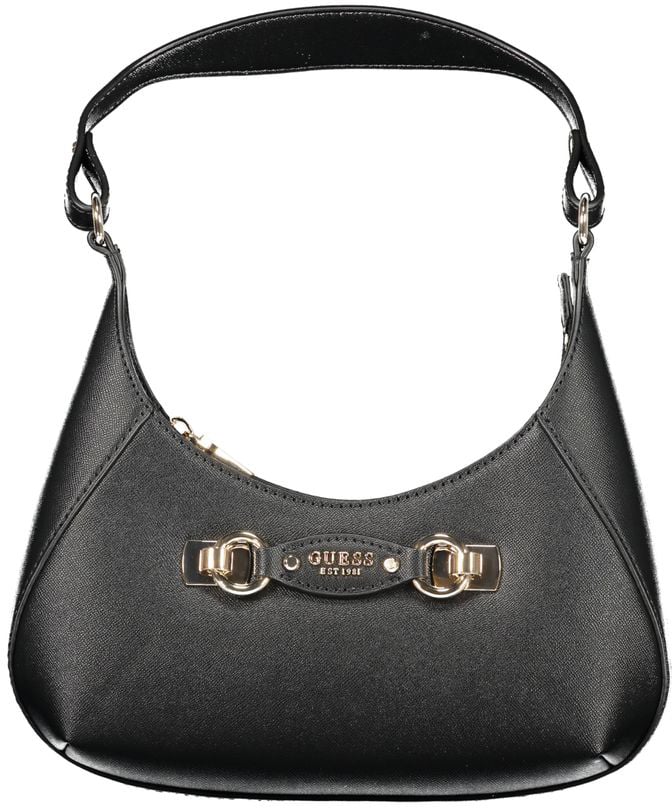 Guess Guess Jeans Nero Poliuretano Womens Handbag Zwart