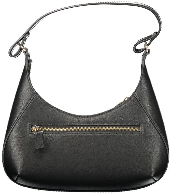 Guess Guess Jeans Nero Poliuretano Womens Handbag Zwart