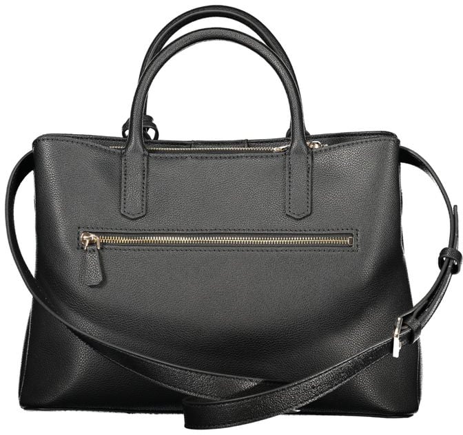Guess Guess Jeans Black Polyurethane Women Handbag Zwart