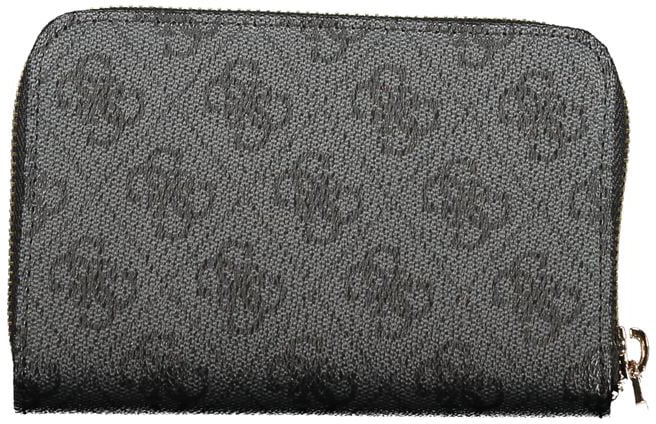 Guess Guess Jeans Black Polyurethane Women's Wallet Zwart