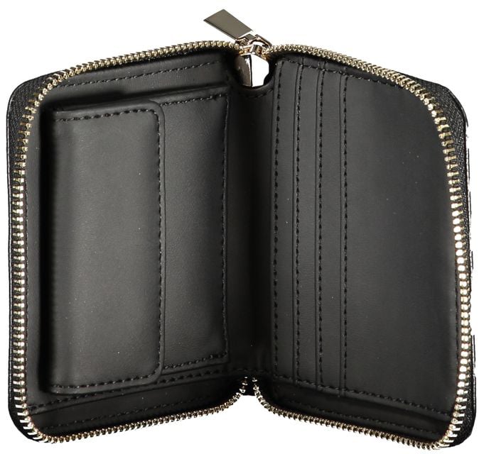 Guess Guess Jeans Nero Poliuretano Women Wallet Zwart