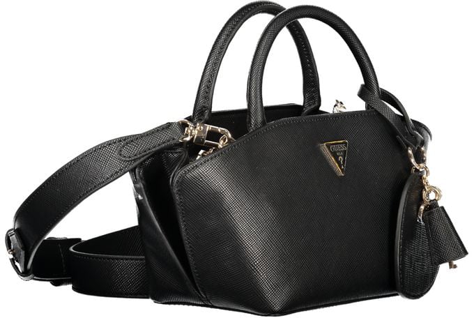 Guess Jeans Marrone Poliuretano Women Handbag Zwart