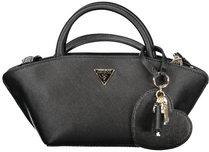 Guess Jeans Marrone Poliuretano Women Handbag Zwart