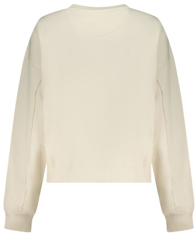 Guess Jeans White Cotton Women Sweatshirt Wit