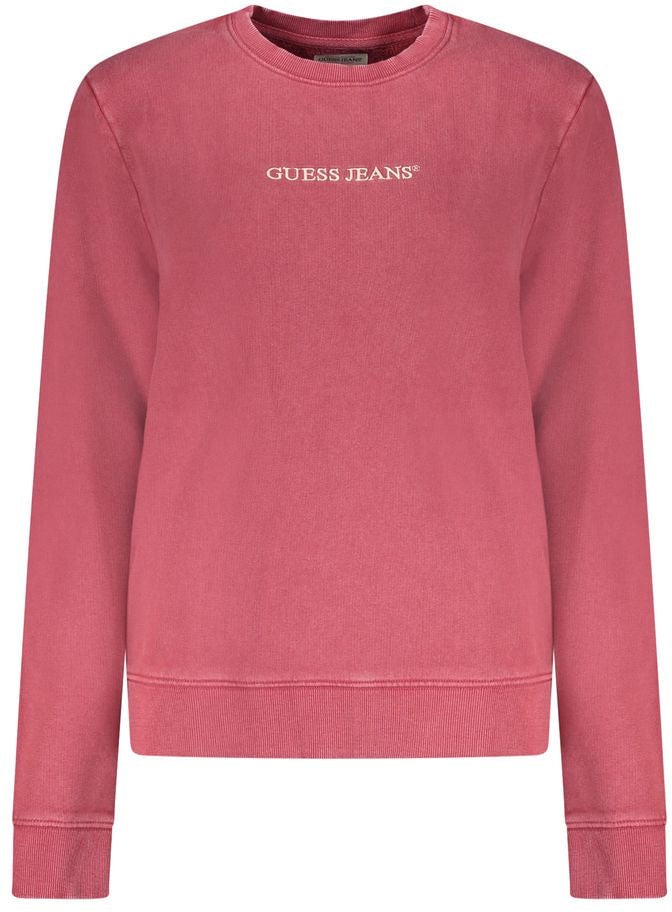 Guess Guess Jeans Red Cotton Women Sweatshirt Rood