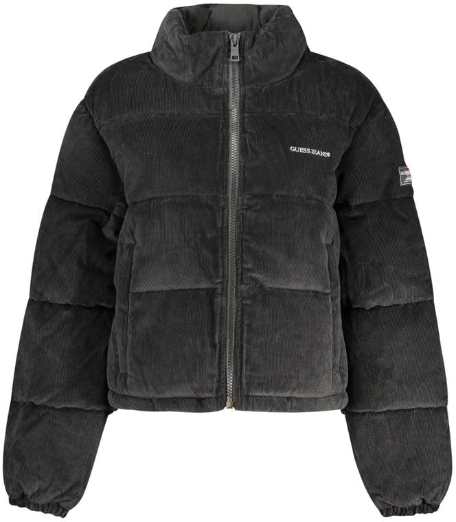 Guess Jeans Nero Polyester Woman Jacket Zwart