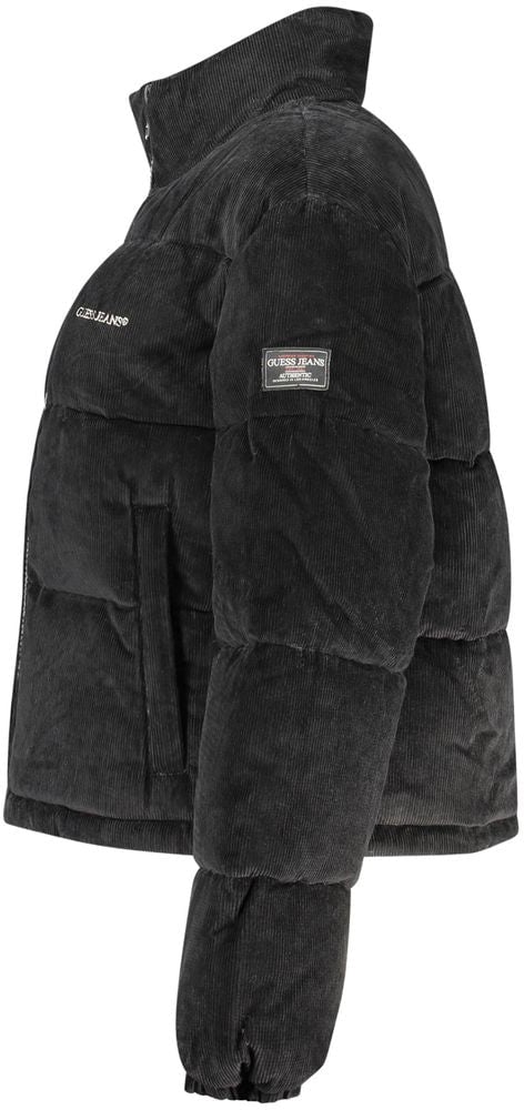 Guess Jeans Nero Polyester Woman Jacket Zwart