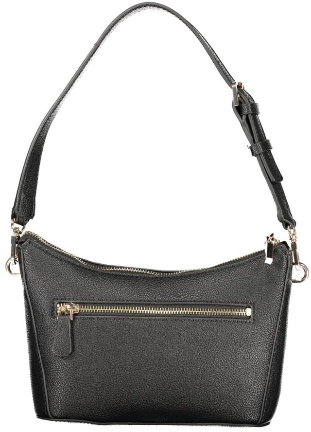 Guess Guess Jeans Black Polyurethane Women Handbag Zwart