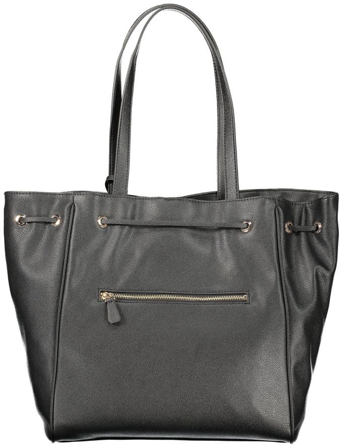 Guess Guess Jeans Nero Poliuretano Women Handbag Zwart