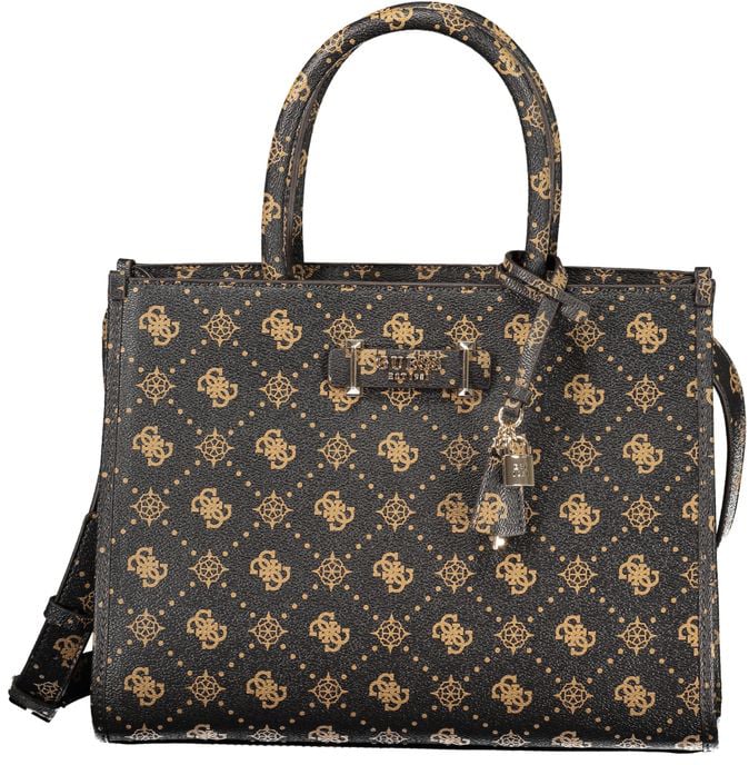 Guess Guess Jeans Marrone Poliuretano Woman Handbag Bruin